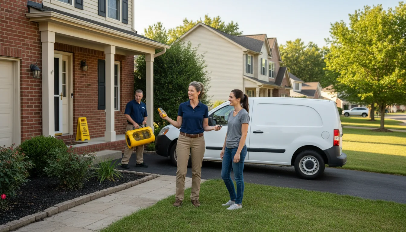 Residential water damage restoration in Rose Hill, MS